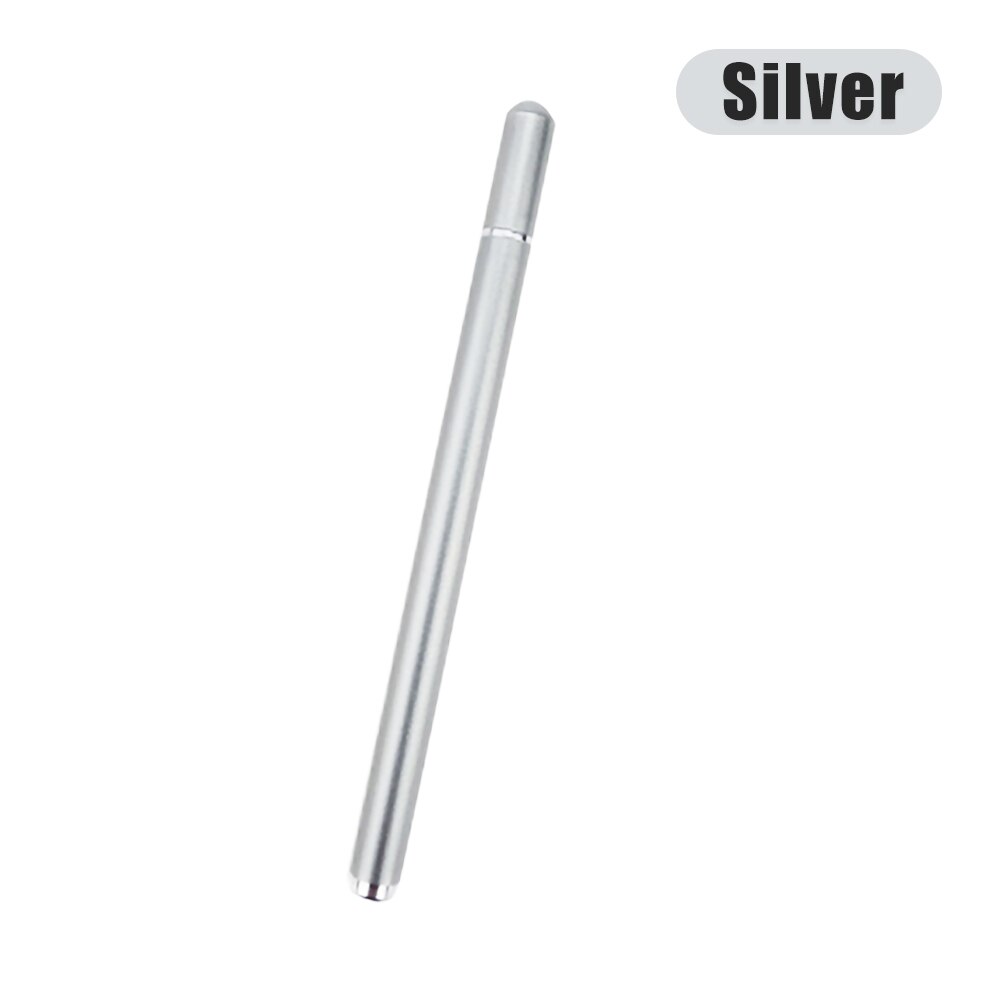 Universele Touch Pen Voor Ipad Xiaomi Samsung Tekening Touch Screen Android Touch Potlood Voor Telefoon Tablet Mobiele Stylus Pen: Silver
