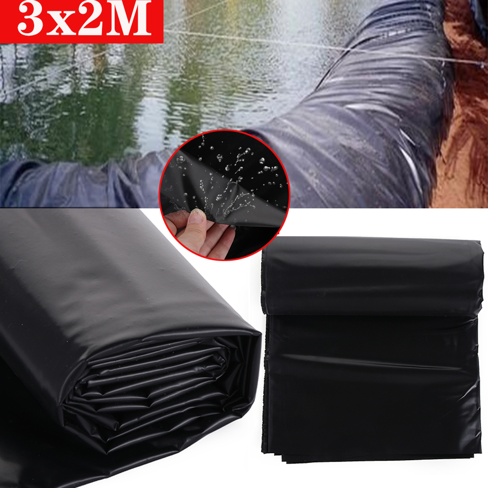 3x2m HDPE Thick Waterproof Fish Pond Liner Garden Pond Landscaping Pool Reinforced Heavy Duty Membrane Liner Cloth