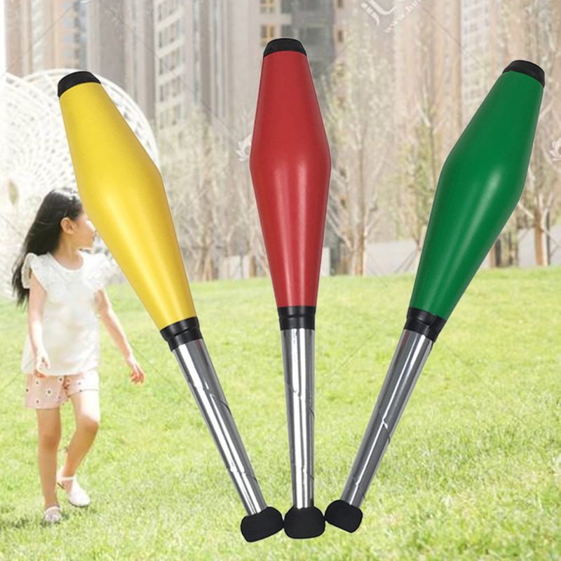Juego de alfileres para malabares al azar para niños, palo de entrenamiento para malabares al aire libre, accesorio de juego para niños, accesorios para actuaciones familiares, 1 ud.