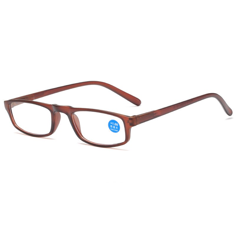 iboode Anti Blue Ray Reading Eyeglasses Men Women Comfortable Small Presbyopia Frame PC Lens Hyperopia Glasses Diopter +1.0 1.5: Auburn / +400