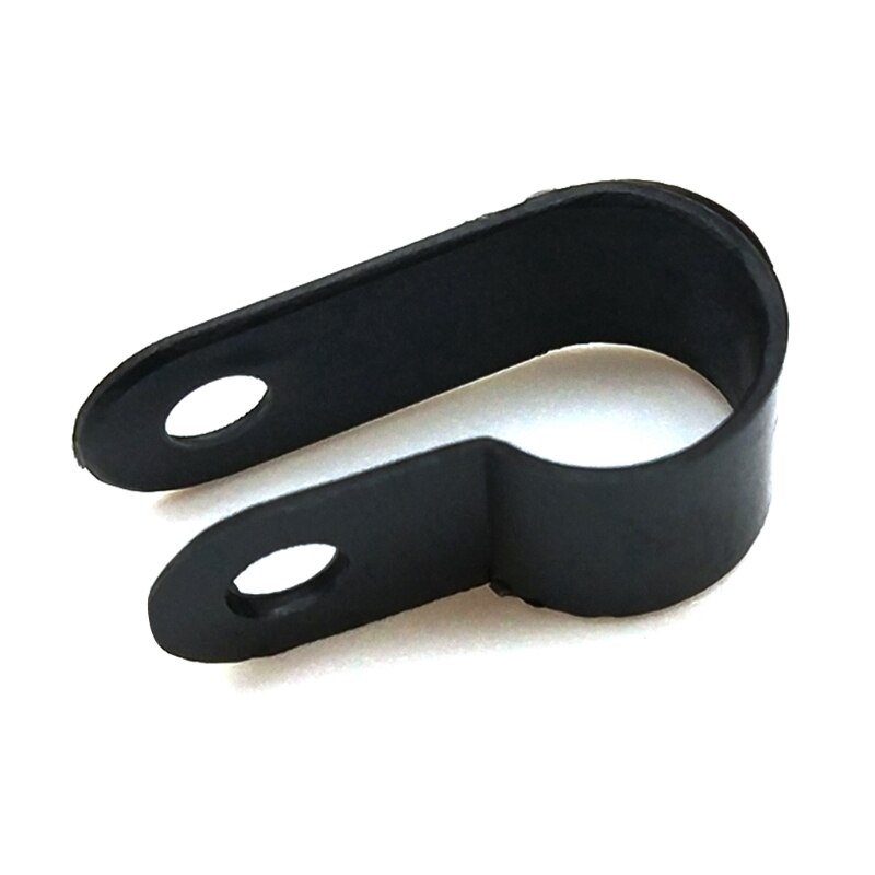 200 Pcsr Type Kabel Management Card Zwart Plastic P Fastener Clip Kabel Duct Kit