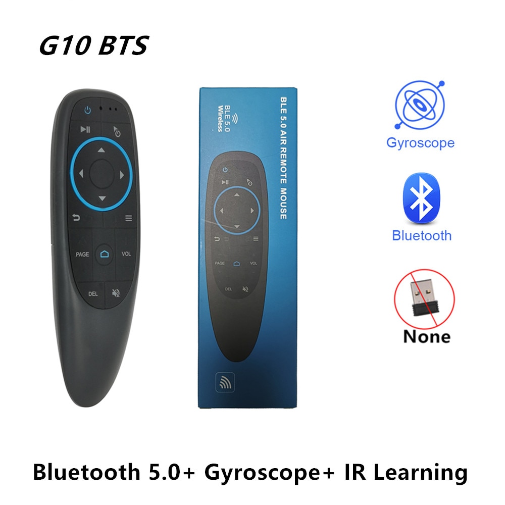 G10BTS Air Mouse IR Learning Gyroscope Bluetooth 5.0 Wireless Infrared Remote control for android tv box Powerpoint Presenter