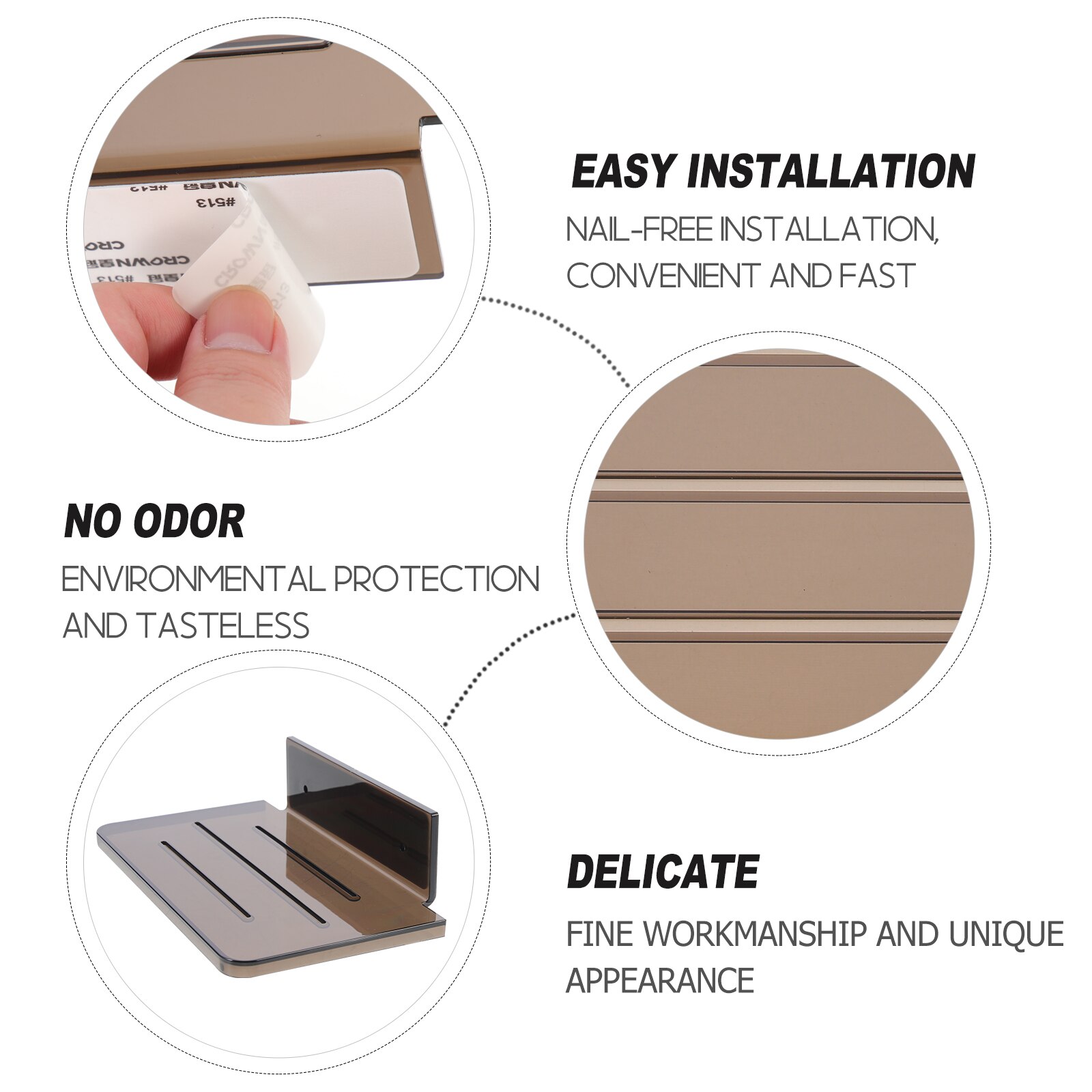 Plastic Wall-mounted Storage Rack Bathroom Wall Organizer Toilet Hanging Shelf