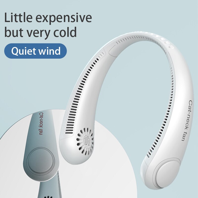 XIAOMI MIJIA Fan Blattloser Ventilator Blattloser Neck Fan Usb Lade Faul Stumm Mini Hängen Neck Kleine Fan Lüfter Dehnbar