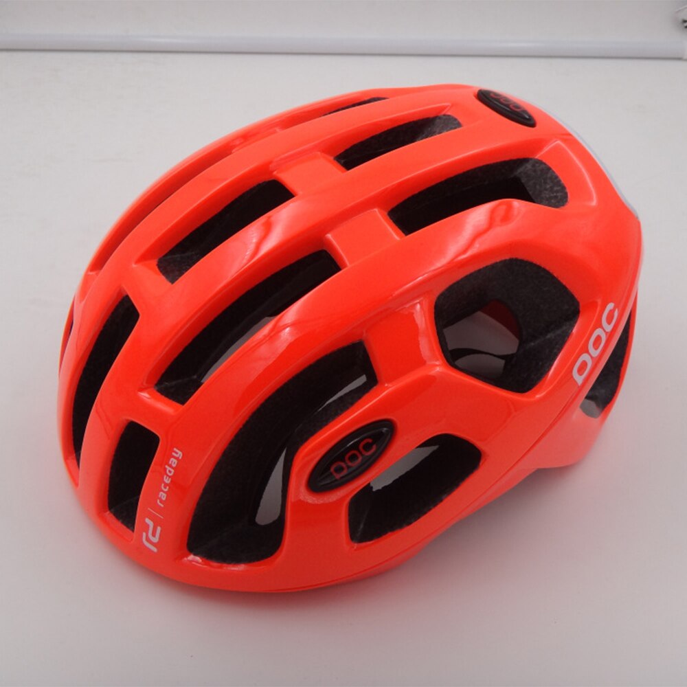 Vejhjelm cykling eps mænds kvinders ultralette mtb mountainbike komfort sikkerhed cyklus hjelm sikker mænd kvinder 54-61cm: Rød