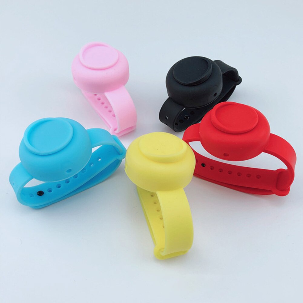 Adult Kid Hand Sanitizer Hand Belt Washing Gel Alcohol Dispensed Bracelet Silicone Watchbands Beak Bottle Dispenser Pumps