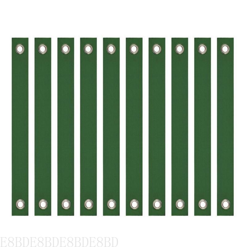 E8BD 10pcs High Strength Outdoor Stabilizing Straps For Harsh Weather Garden Ties: green
