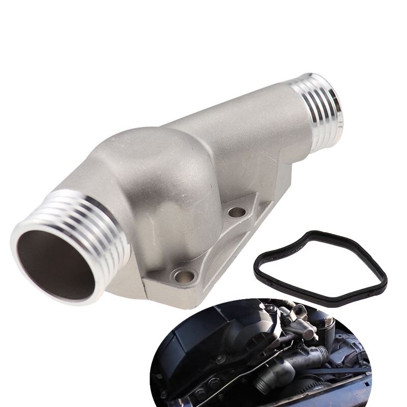 Päivitetty alumiininen termostaatin kotelon kansi ja tiiviste bmw  m3 z3 e34 e36 11531722531 11531740437 kiillotettu