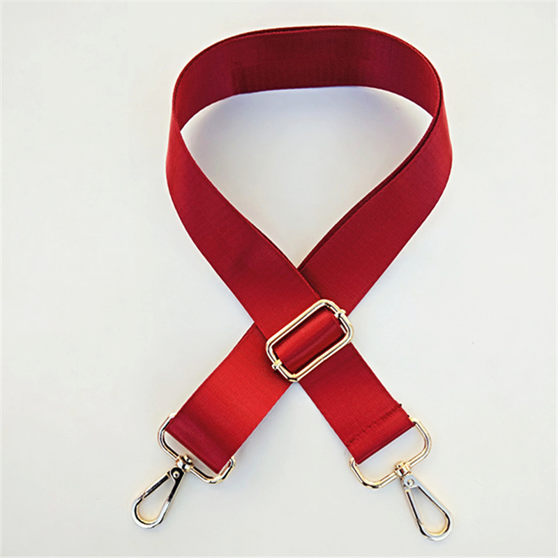 Cinturón ajustable para bolso cruzado, correa de hombro de poliéster tejido, Asa Simple de Color sólido: 3 / 8 pulgadas / Bronce