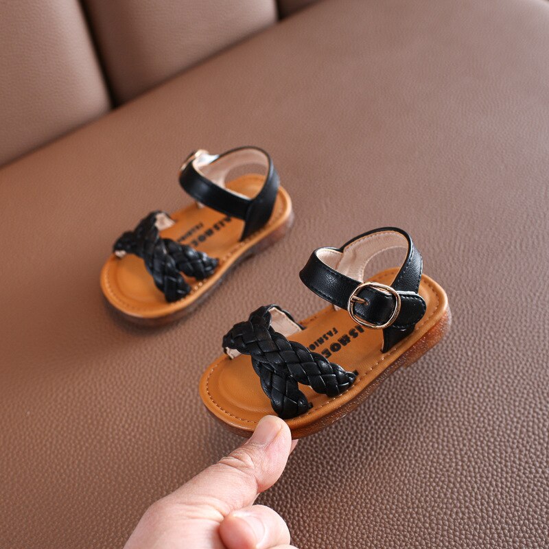 Zomermeisjes sandalen kindersandalen geweven prinses strandschoenen 1-2 jaar kinderschoenen sandalen voor babymeisjes