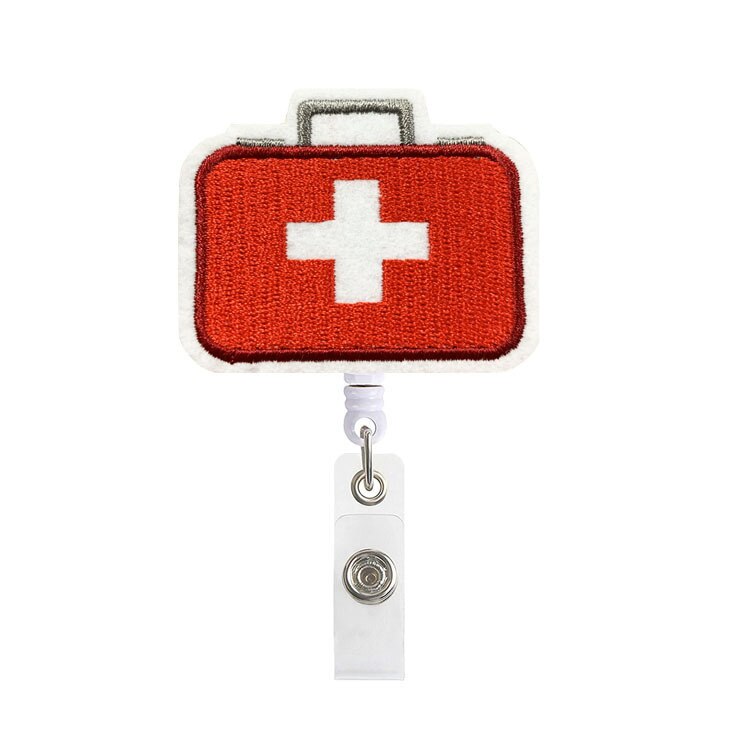 1 sztuk kobiety dziewczyna chowany pielęgniarka odznaka Reel klips do kartek Holder śliczne studenci lekarz etui na dowód osobisty Kawaii: NO.19