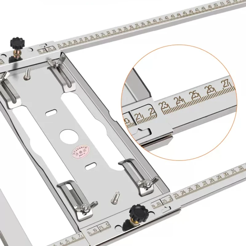 Guide de coupe pour scie circulaire, Rail de guidage pour fraisage du bois, outils de panneau de support de positionnement et accessoires de scies de Table pour Machine