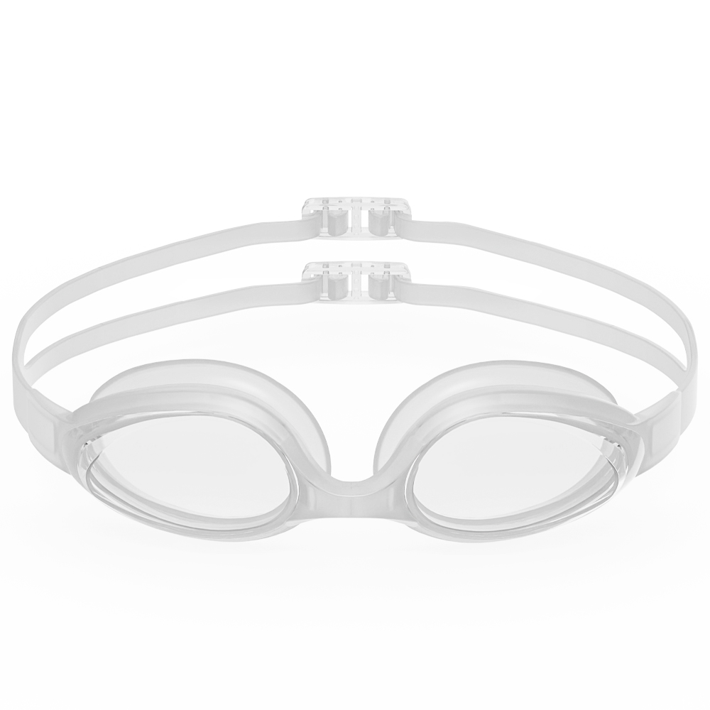 Zwembril Cap Volwassen HD Anti-condens Zwembril Set Waterdichte siliconen zwembril Anti-UV zwembril: Blauw