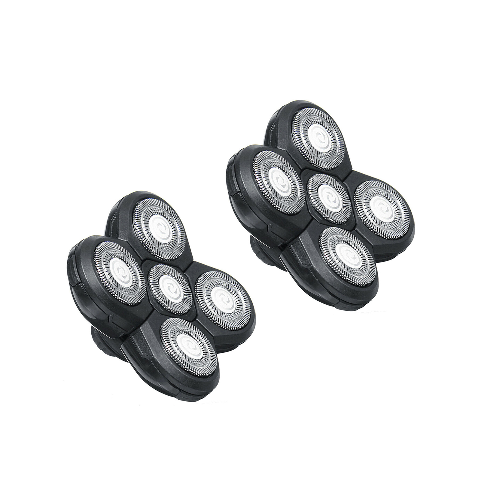 5 Heads Shaving Blade Floating Universal Hair Trimmer Beard Electric Razor Shaver Head Double Ring Cutter Replacement Practical: black / L