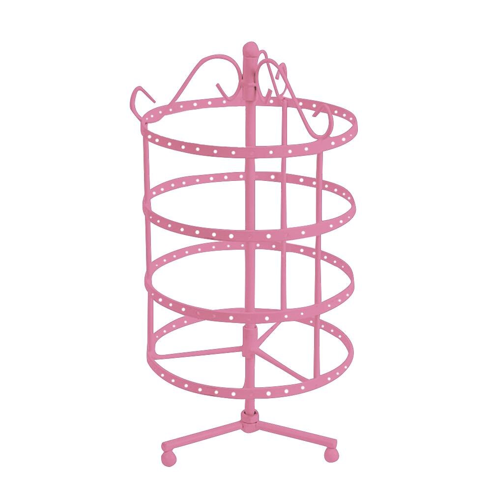 144 Gaten 4 Tiers Ronde Draaibaar Display Earring Vrouwen Sieraden Stand Rack Sieraden Organizer Joyeros Organizador De Joyas: 3