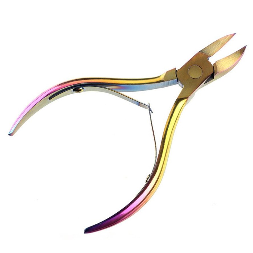 Nail Gereedschap 1 st Rainbow Chameleon Nail Dode Huid Remover Cuticle Clippers Schaar Tool