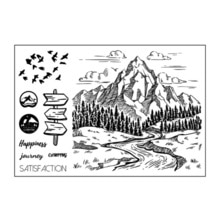 Bergen Transparante Siliconen Stempel Seal Voor Diy Scrapbooking Fotoalbum Decoratieve Duidelijke Stempel Lakens Kantoor Schoolbenodigdheden: Default Title