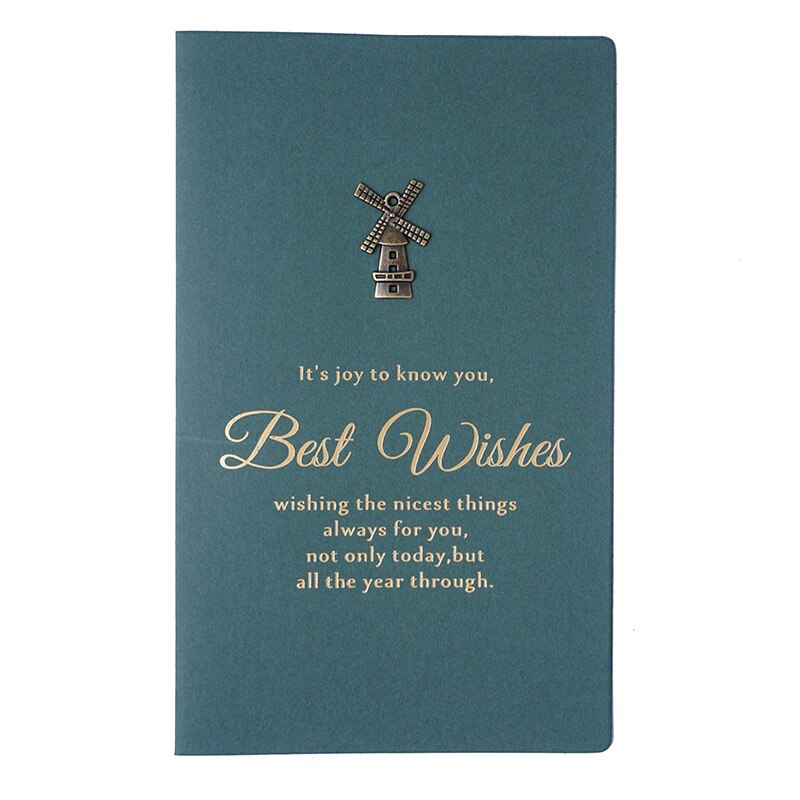 Juego de Sobres de papel con letras, decoración de Metal Vintage, para tarjetas de felicitación, invitaciones, tarjetas, sobres de boda, 105mm x 172mm: Windmill