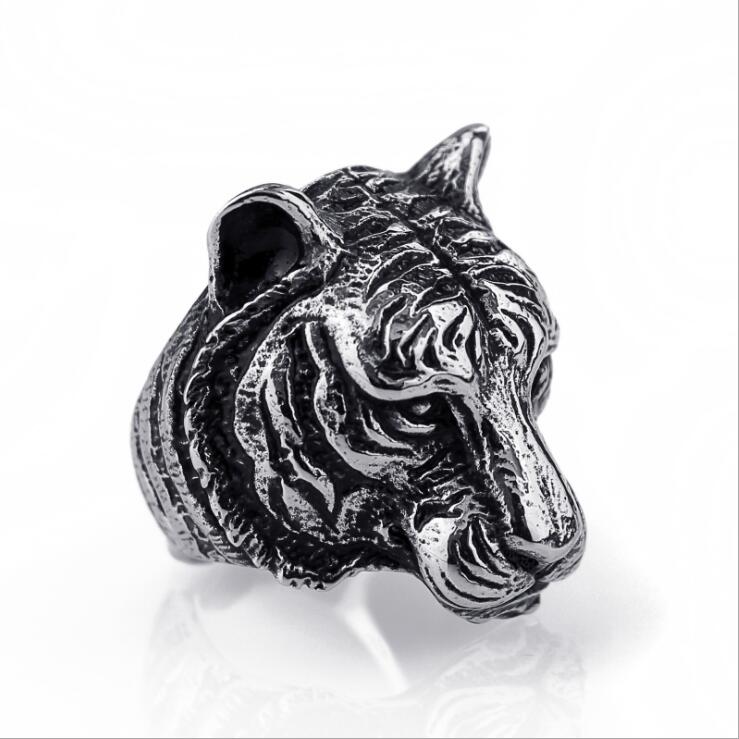 Anillo ajustable para hombres, niñas y mujeres, serpiente negra de oro ajustable, Animal feroz, Retro, Punk, esguinces muy grandes, Faraón egipcio: RGKZ10