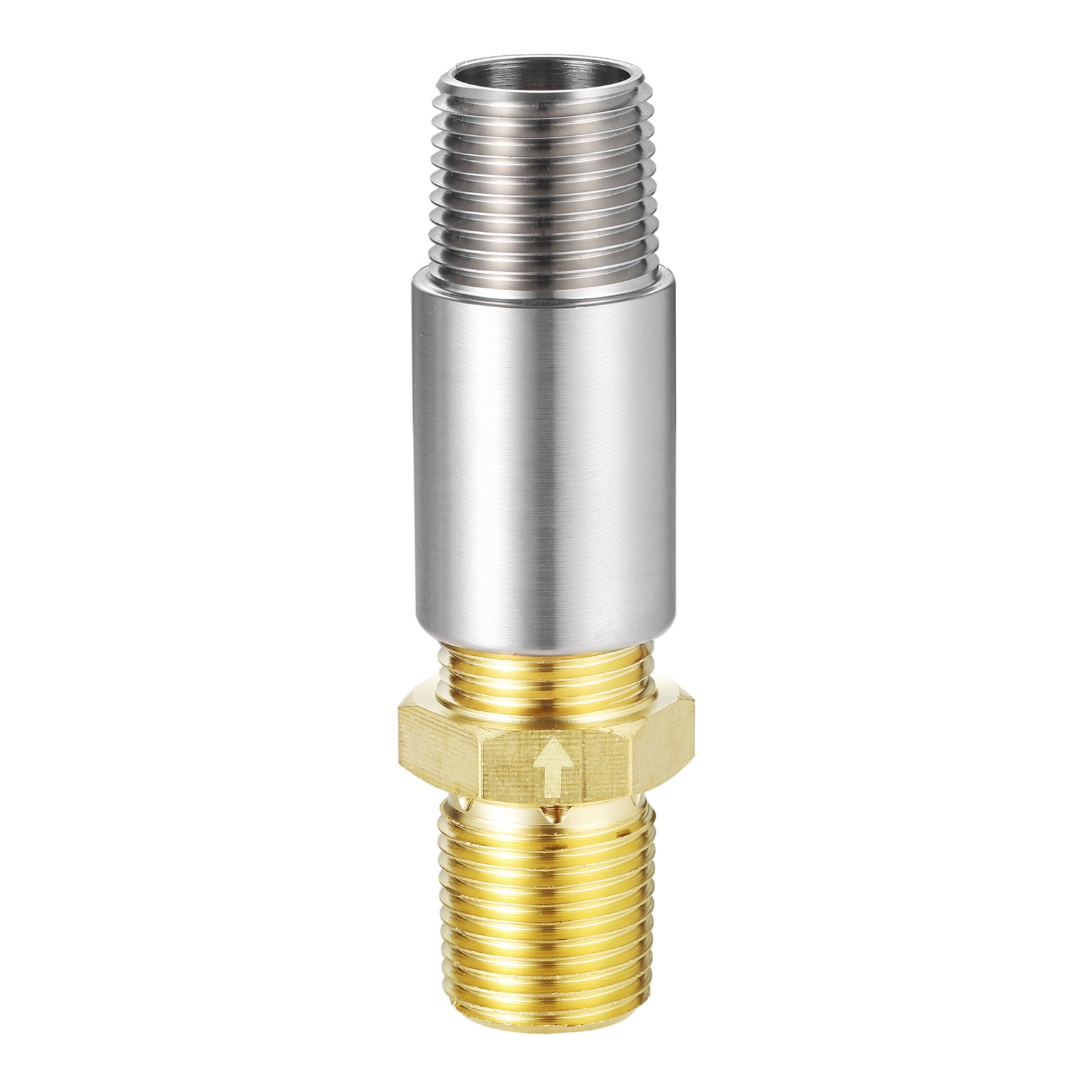 Tuyau Ondulé Propane 61 Cm Acier Inoxydable - Pour Cheminée Ou Cuisine Extérieure - Avec 2 Adaptateurs Laiton 1/2 NPT