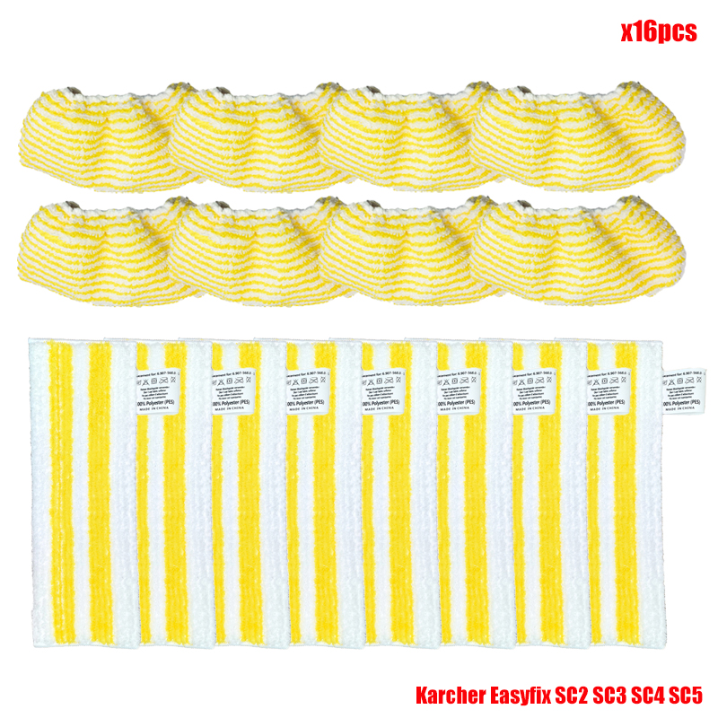 Mop Cloths For Karcher Easyfix SC2 SC3 SC4 SC5 Handheld Vacuum Cleaner Microfiber Cleaning Pad Cover Steam Mop Accessories: Clear