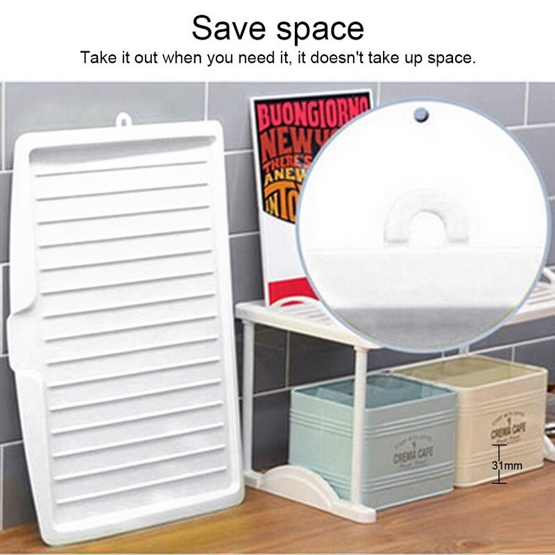 Plastic Dish Drainer Tray Large Sink Drying Rack Kitchen Ware Cutlery Drip Plate Sink Kitchen Worktop Storage Rack Organizer