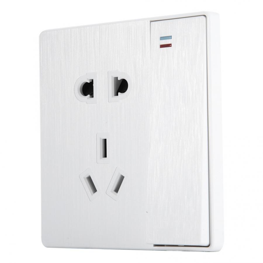 Wall Mounted Wall Socket Outlet with Switch for Home Bedroom Bathroom Chinese Plug 220V