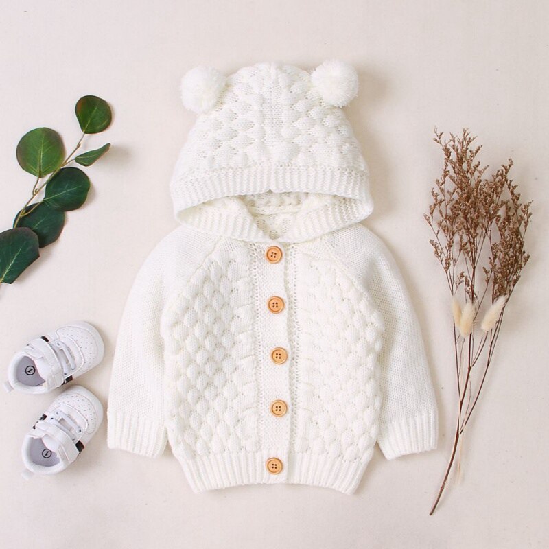 neue Baby zur Seite fahren Mantel Nette Feste Kapuze betroffen Jacke Baby Mantel Frühling Herbst Warme Kleidung Für Baby Mädchen junge: B2 P / S