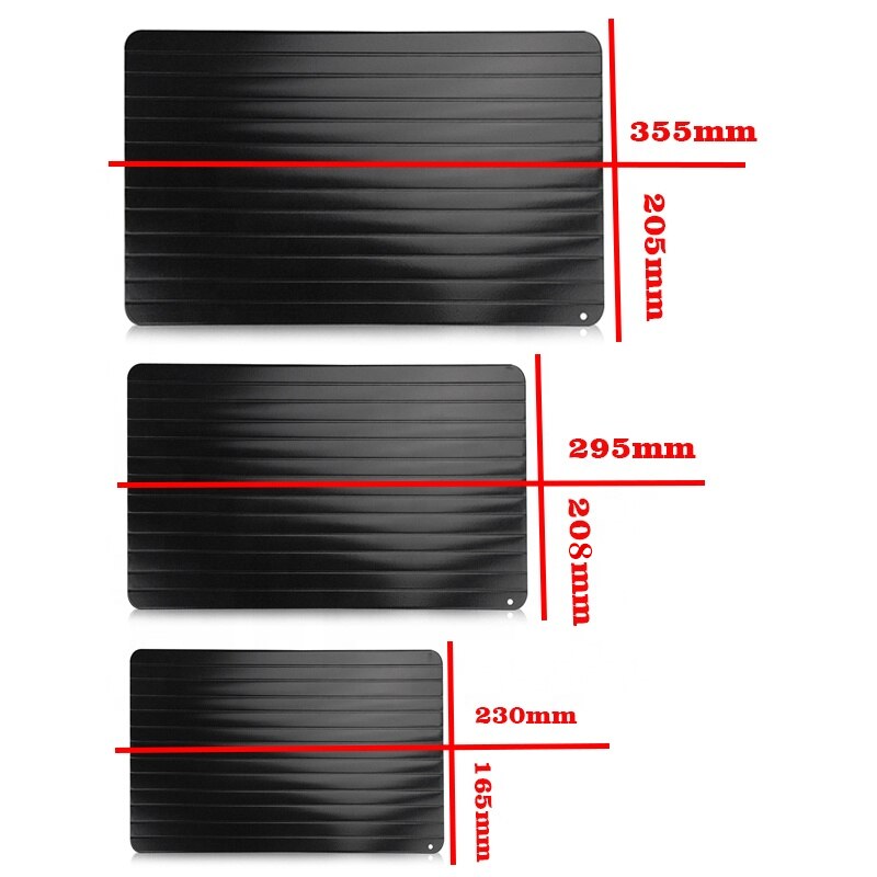 0.2cm Thick Fast Defrosting Tray Thaw Food Meat Fruit Quick Defrosting Plate Board Defrost Kitchen Gadget Tool