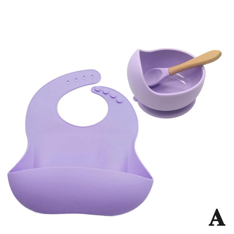 Silicone Baby Bib Food Grade Waterproof Bib Baby Rice Silicone Saliva Pocket 120g Pocket N4M3: A