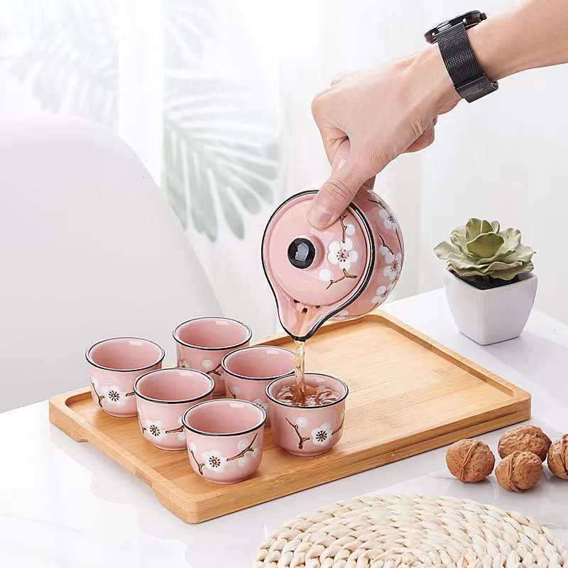 Luxury Chinese-style Tea Set Ceramic 7-piece Set Teapot Teacup Teapot Full Set of Ceramic Kung Fu Tea Set For Making Tea