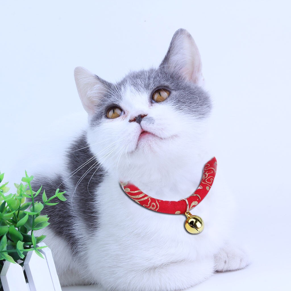 Kat Kraag Met Bel Hanger Verstelbare Cartoon Huisdier Bel Hanger Kraag Leuke Ketting Kraag Kleine Kat #0211y10
