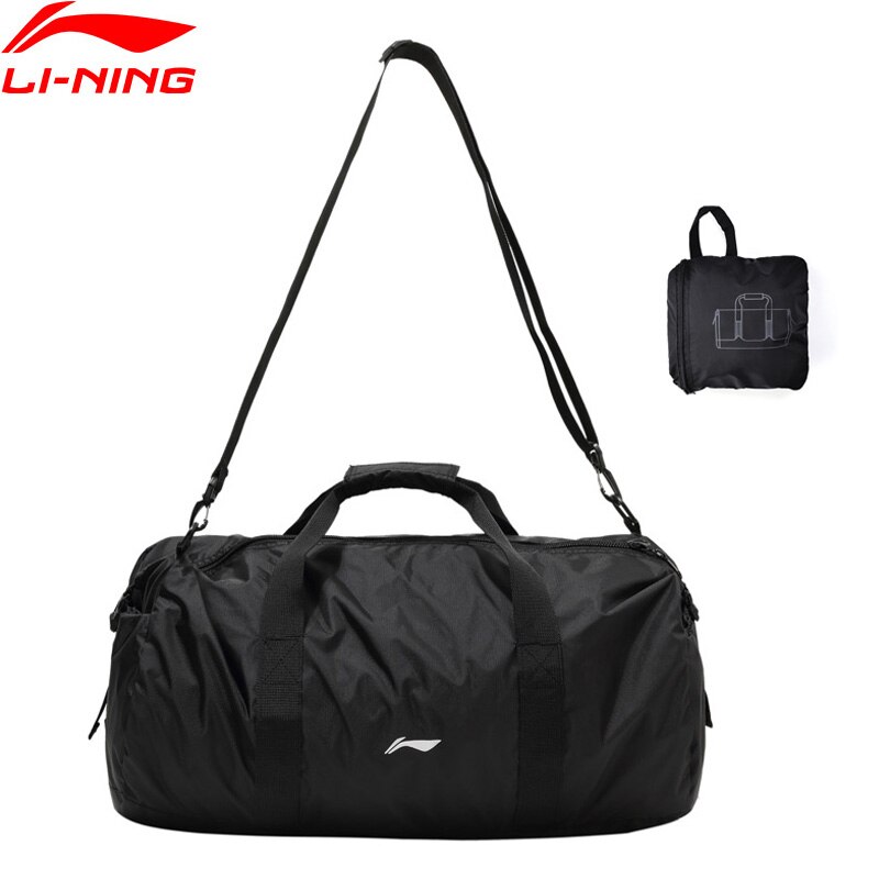 Li-ning træningstaske gym 500*280*290mm nylon polyester foldbar rejsehåndtaske foer li ning sportstasker daypack abdp 304