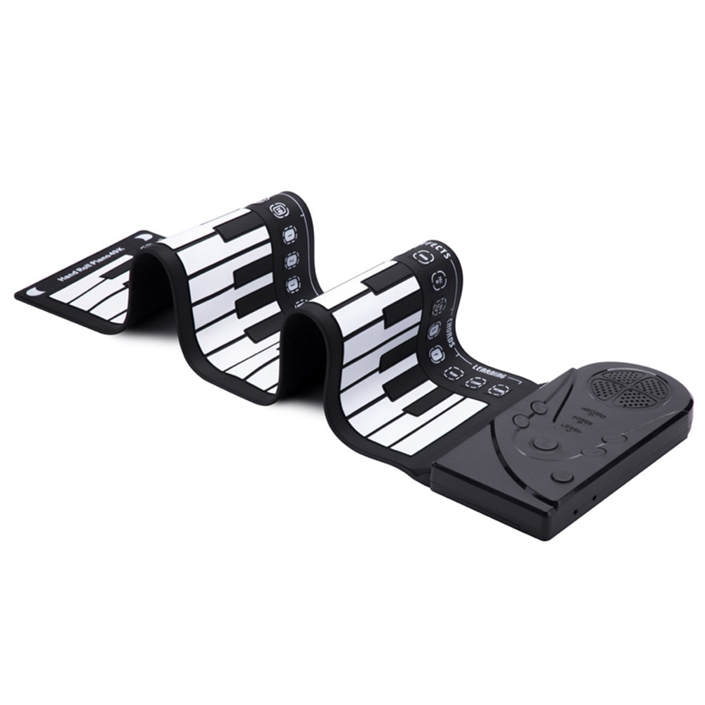 49 / 61 Keys Roll Up Piano Portable Rechargeable Electronic Hand Roll Piano With Silicone Piano Keyboard For Beginners Musical