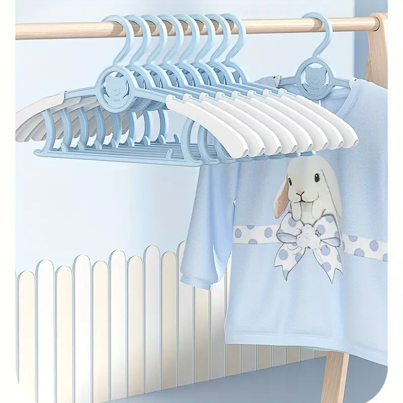 5 stks Telescopische Baby Hangers Kleding Organizer Closet antislip Kids Kleerhanger Garderobe Opslag Droogrekken Ruimtebesparend Hang