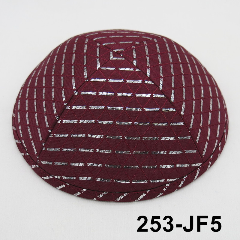 Brocade 19cm kippot kipa appaerl tilbehør hatte kasketter skullies beanie kippah jødisk yarmullka: 253 jf 5