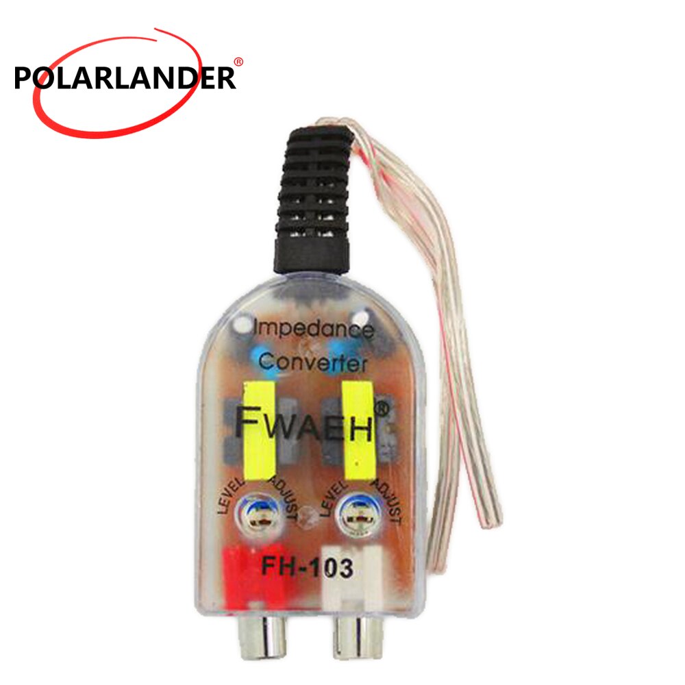 Speaker to RCA Line Impedance Converter High to Low Car Converter