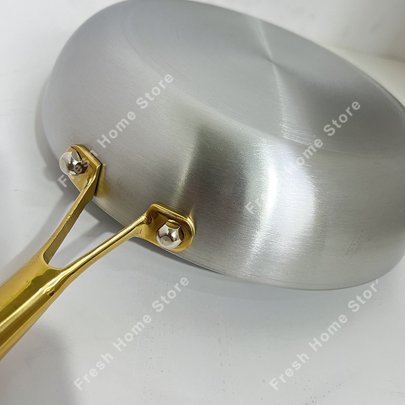 Sartén para freír, ollas antiadherentes, sartenes Wok de acero inoxidable 316, para el hogar, mesa de cocina eléctrica de inducción, utensilios de cocina, cacerola nueva