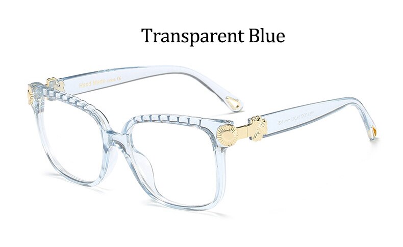 Transparent Square Women Glasses Trendy optical eyeglass frames Vintage computer Big Eyeglass Frame