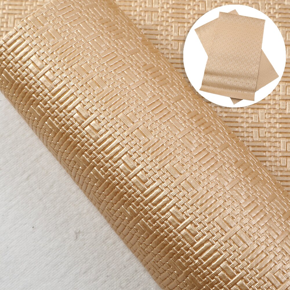 Hoja de piel sintética tejida, tejido de vinilo, artesanía de cuero sintético para fabricación de arcos de pendientes, 20x34cm, 1Yc10308: 1101788004