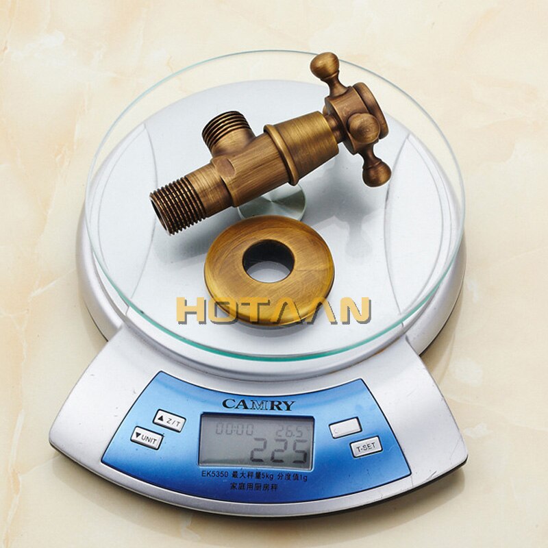 Antik mässing triangelventil vattenreglerventil kranvattenventil 1/2*1/2 mässingsvinkelventiler, yt -5182