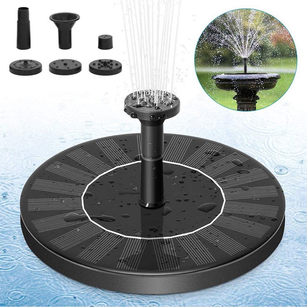 13CM Solar Powered Fountain Garden Pool Pond Solar Panel Floating Fountain Garden Decoration Water Fountain