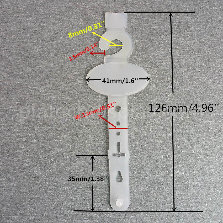 HK12 Plastic PP Leather Belt Products Package Display Hanging Clip Buckle Clasps For Garments Accessories On Pegs Hooks 200pcs