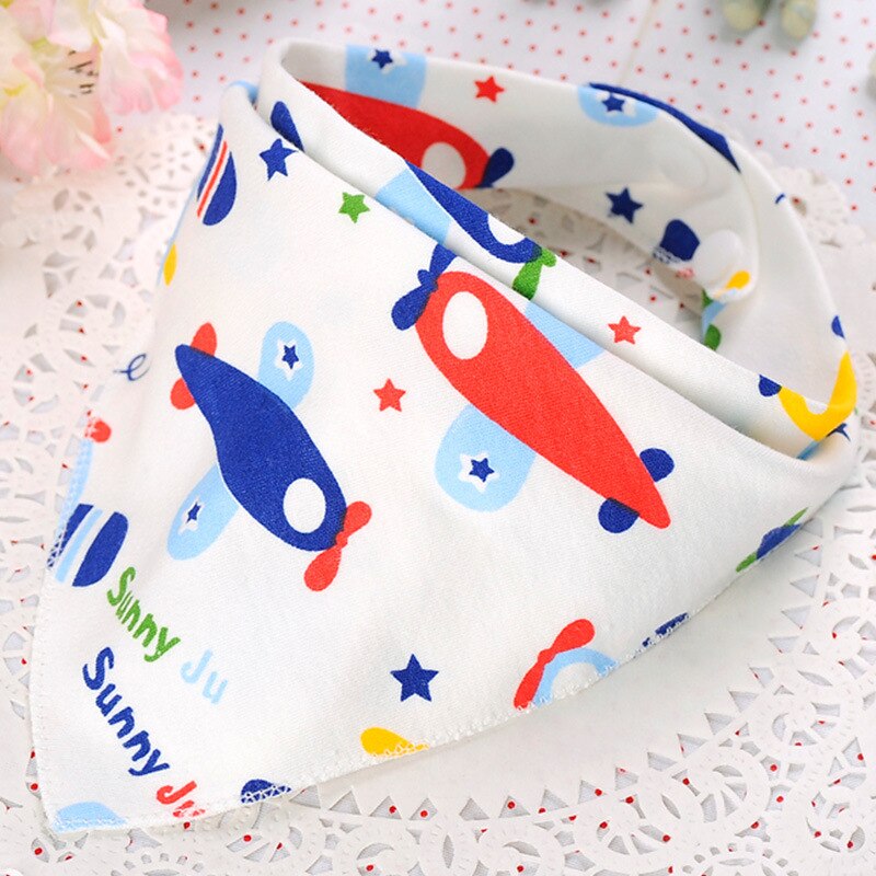 Dubbele Lagen Katoenen Baby Bandana Slabbetjes Burp Doeken Mooie Cartoon Dier Ster Beby Kids Dribble: A12