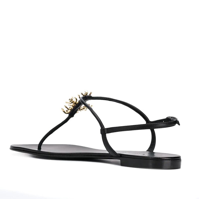 summer woman beach diamonds Red Coral flat sandal rhinestones Red Coral T strap flip-flop woman flat sandal INS Red Coral sandal