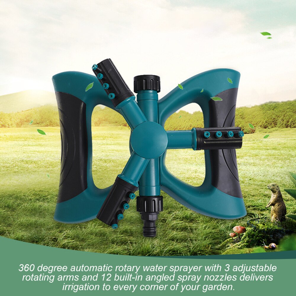 360 Degree Rotating Sprinkler Irrigation Sprayer Adjustable Spraying Angle And Distance Gardening Tools for Garden Lawn Yard
