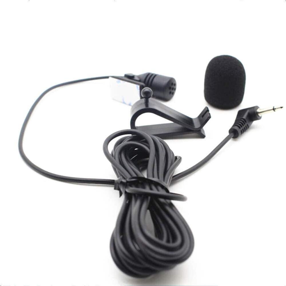 Micrófono externo para coche, dispositivo de Audio con conector de 3,5mm, Mini Radio estéreo con cable DVD, micrófono externo largo