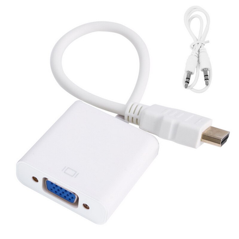 1080P HDMI To VGA Adapter Digital To Analog Converter Cable For Xbox PS4 PC Laptop TV Box To Projector Displayer HDTV: P019977