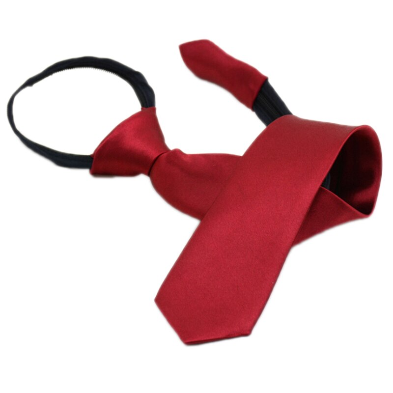 Børn drenge piger solid hals slips let at bære for studerende kid reb slips scene ydeevne fotografi graduering: Rød