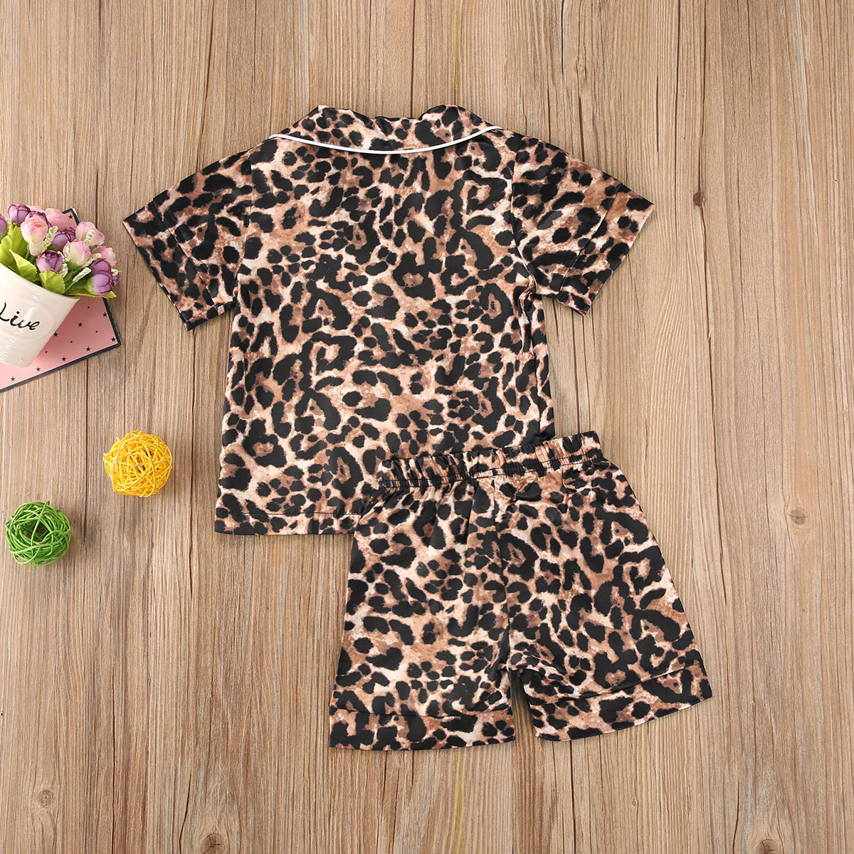 Sommer 0-6Jahre Leopard Jungen Mädchen Schlafanzug setzt Kurzarm/Langarm Spitzen + kurze Hose/Hosen Sommer Nachtwäsche 2 stücke einstellen